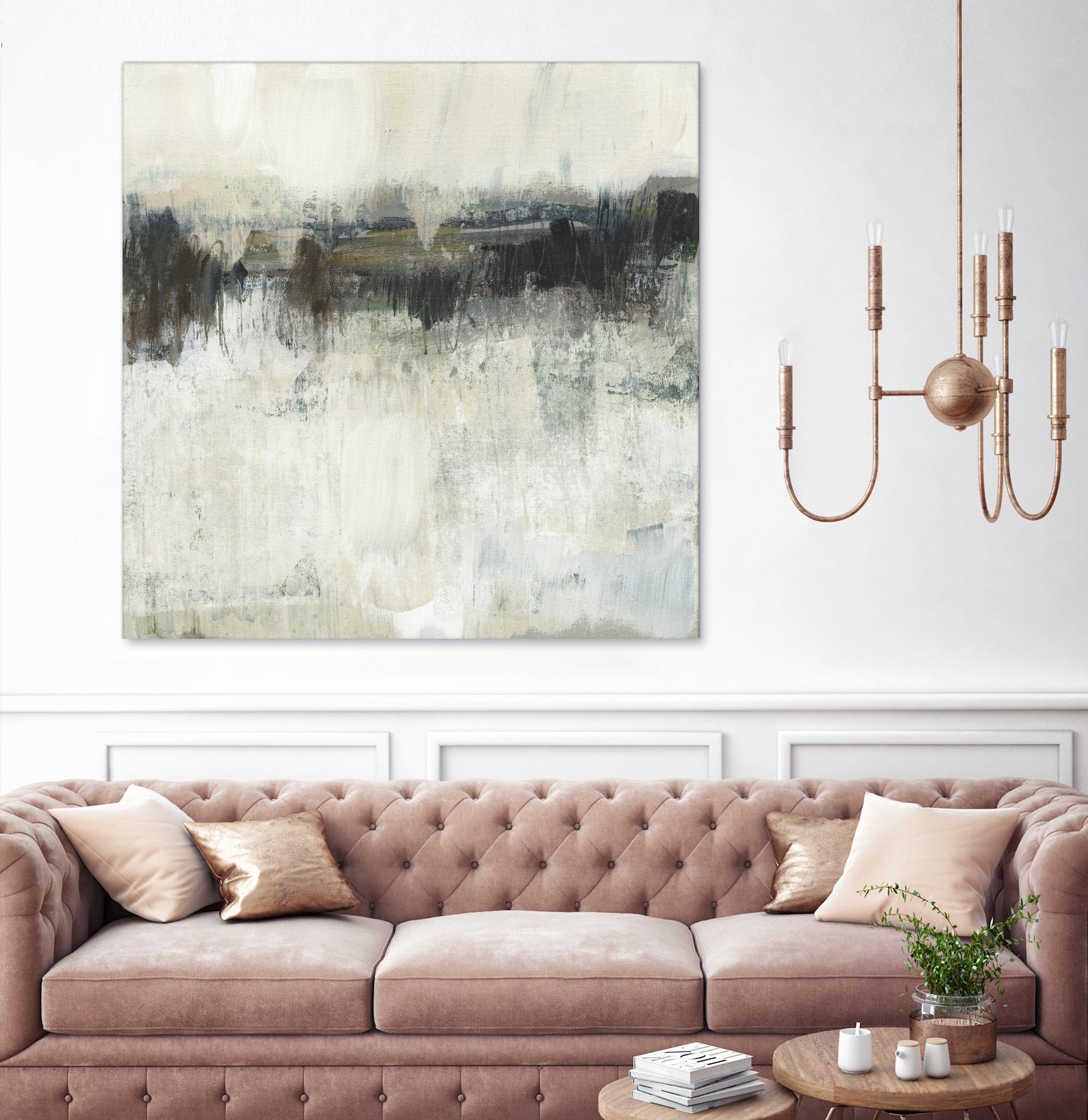 Neutral Horizon Line I by Jennifer Goldberger on GIANT ART - beige abstract abstract