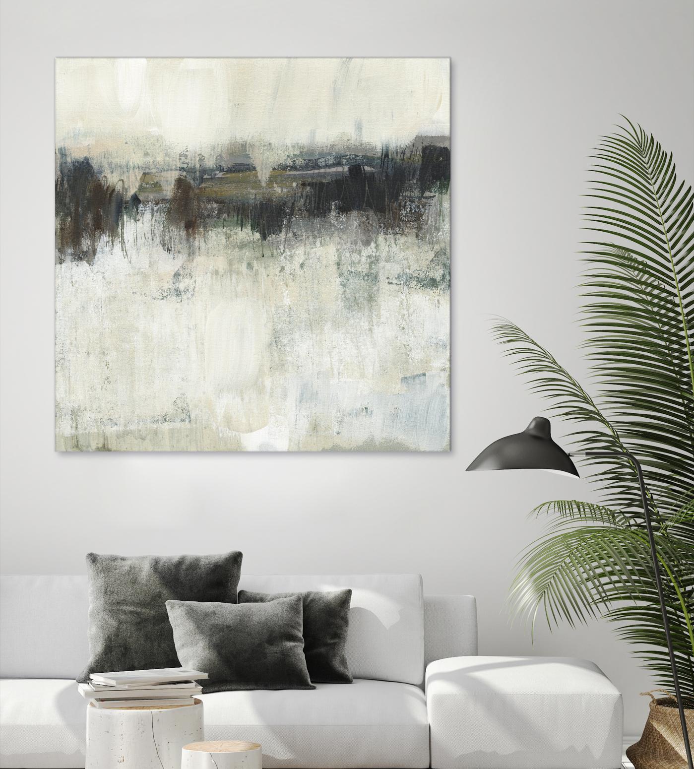 Neutral Horizon Line I by Jennifer Goldberger on GIANT ART - beige abstract abstract