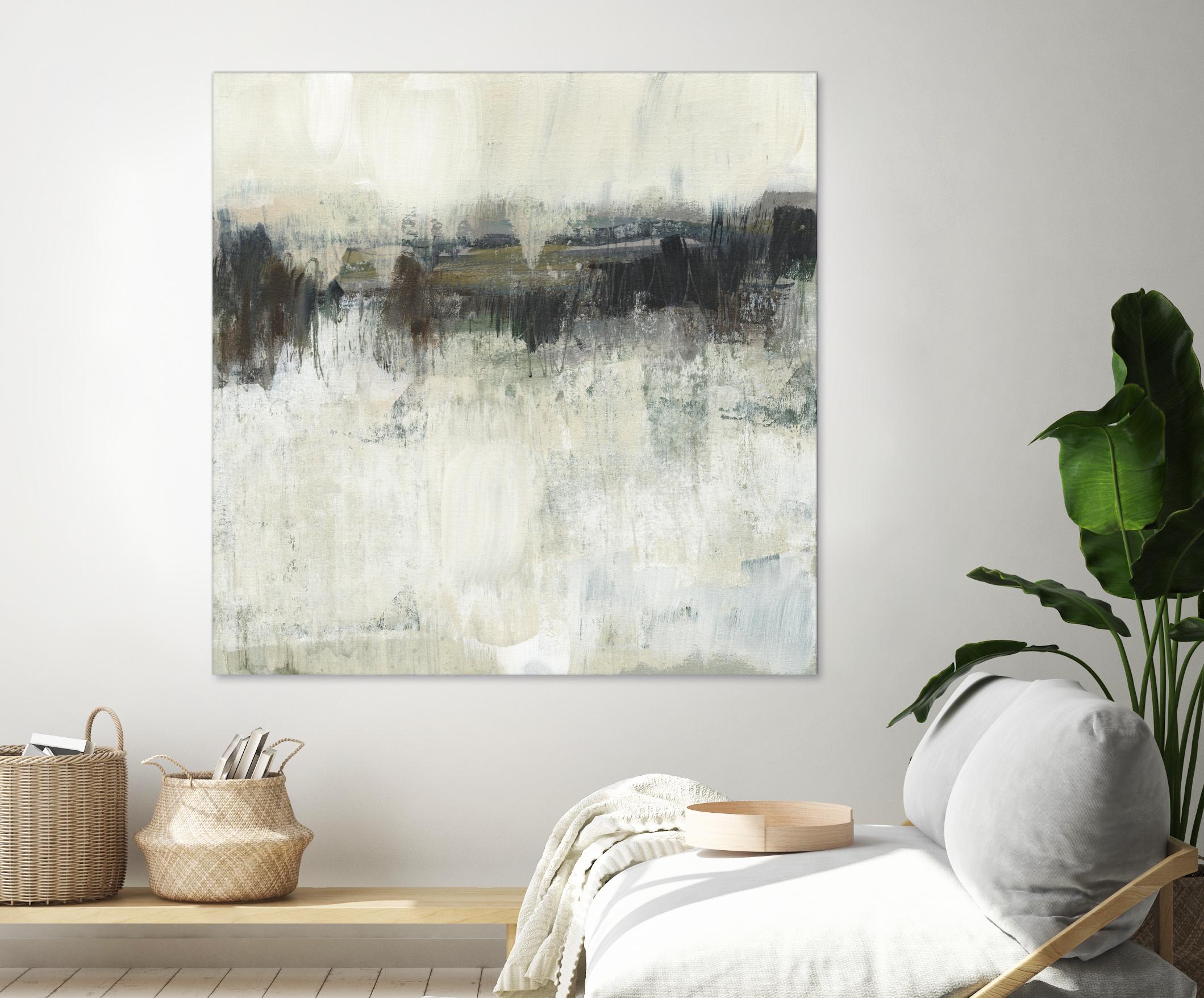Neutral Horizon Line I by Jennifer Goldberger on GIANT ART - beige abstract abstract