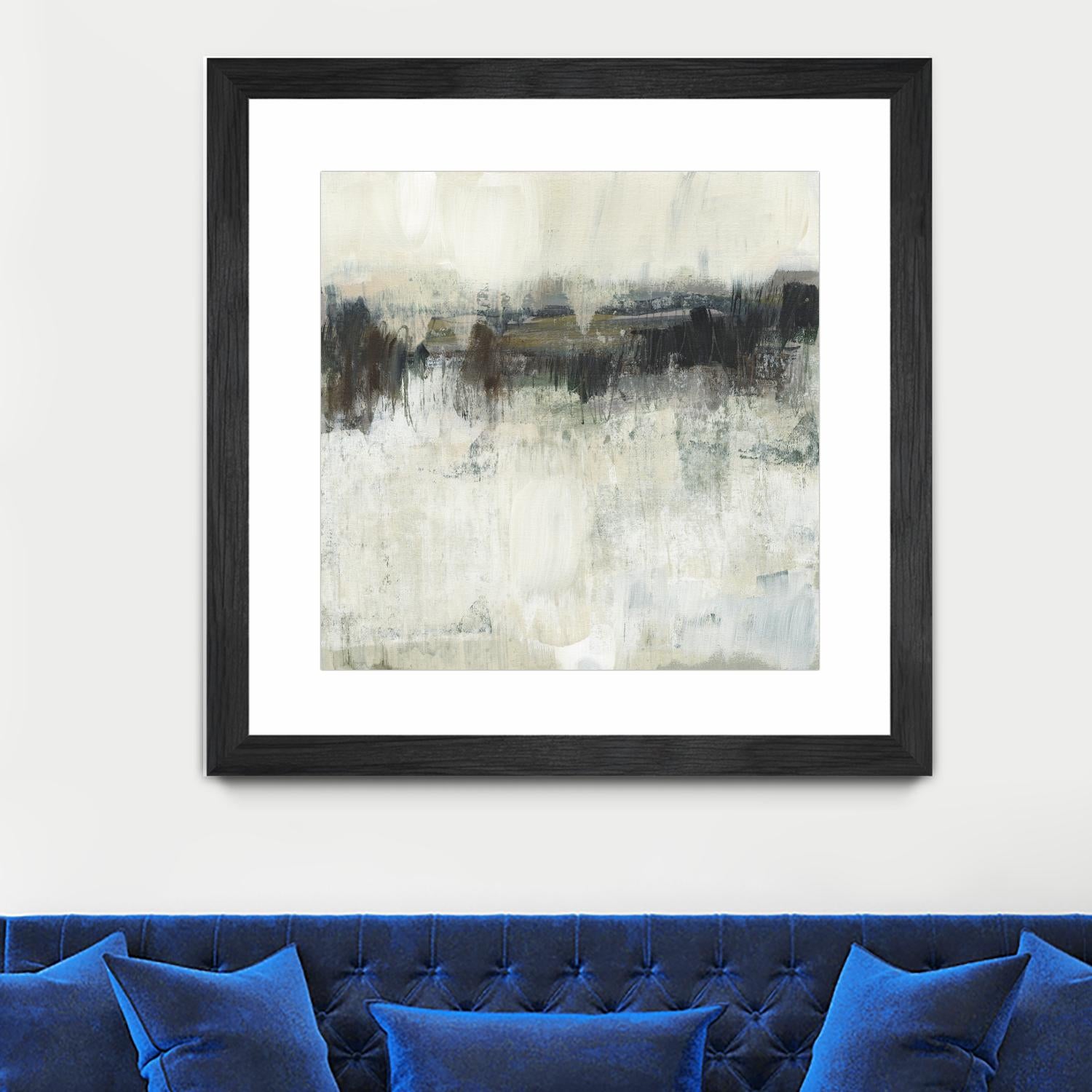 Neutral Horizon Line I by Jennifer Goldberger on GIANT ART - beige abstract abstract