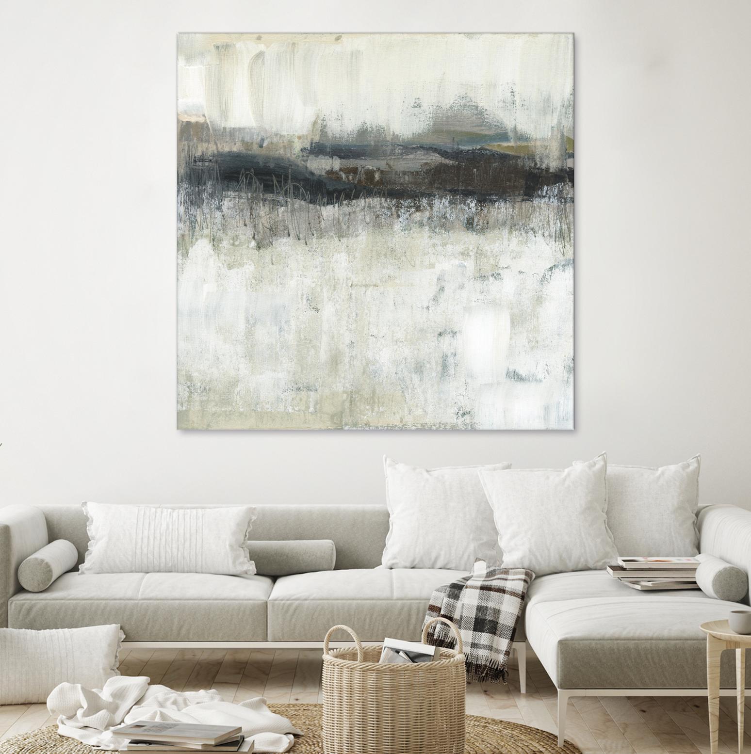 Neutral Horizon Line II by Jennifer Goldberger on GIANT ART - beige abstract abstract