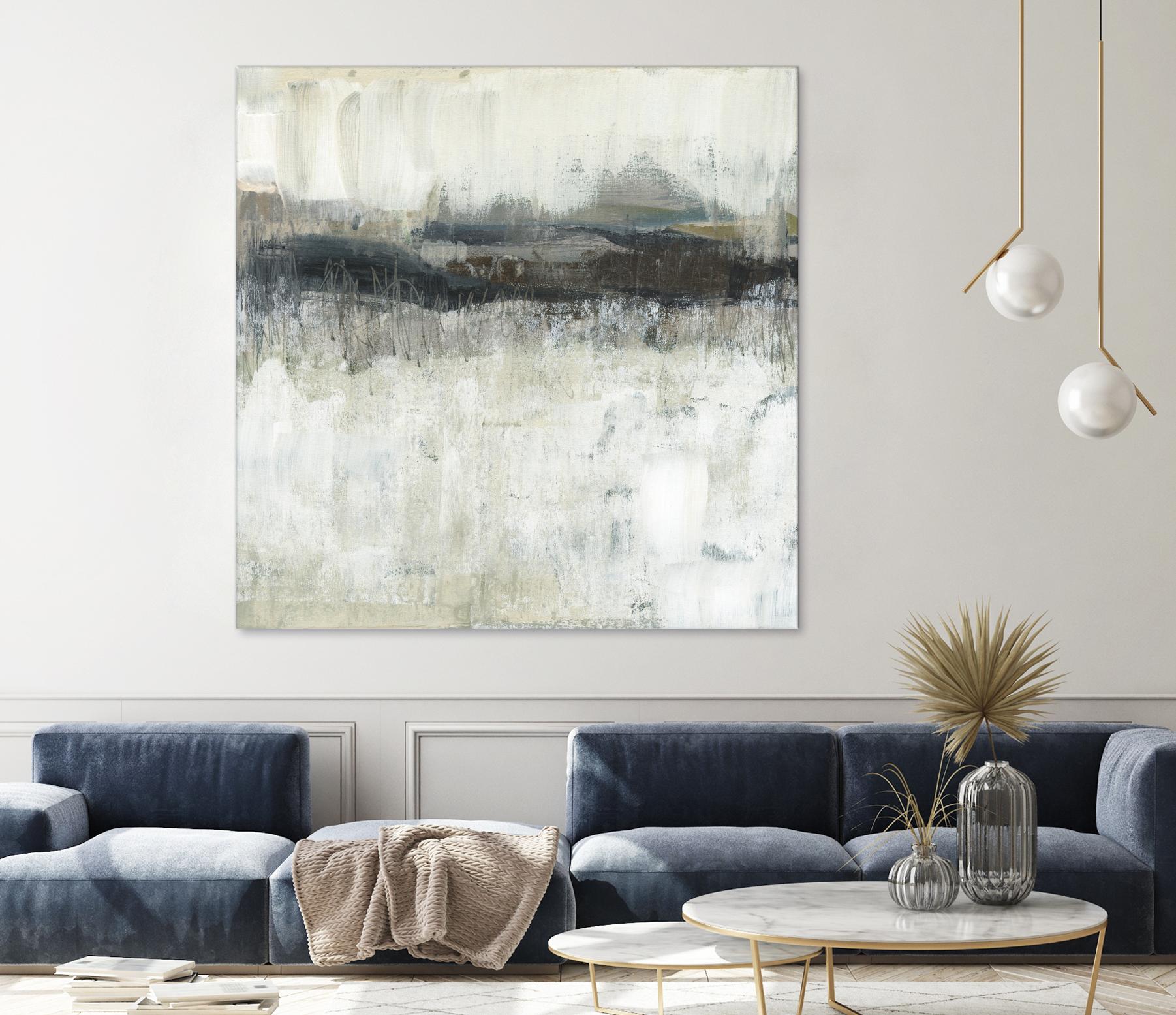 Neutral Horizon Line II by Jennifer Goldberger on GIANT ART - beige abstract abstract