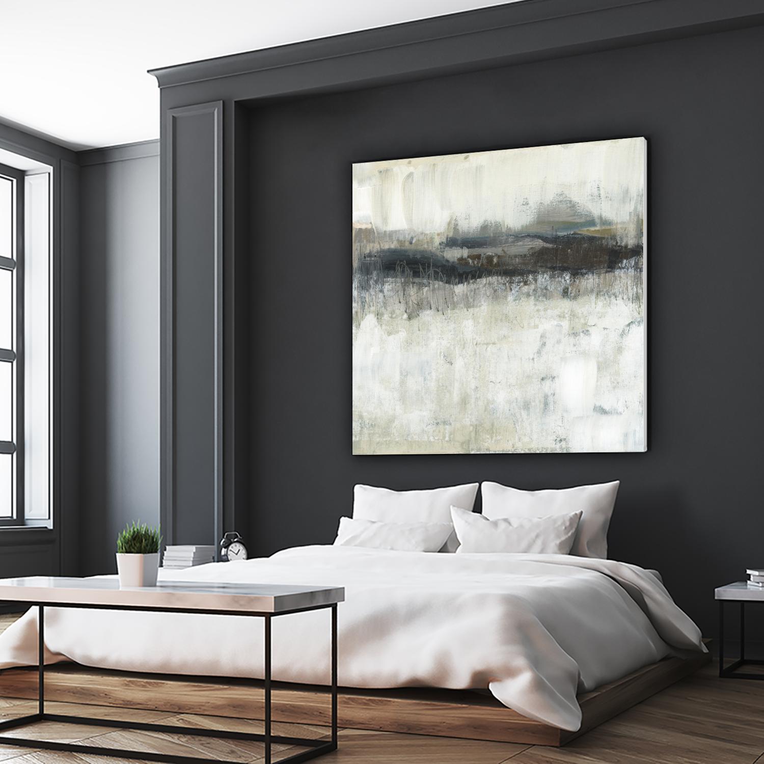 Neutral Horizon Line II by Jennifer Goldberger on GIANT ART - beige abstract abstract