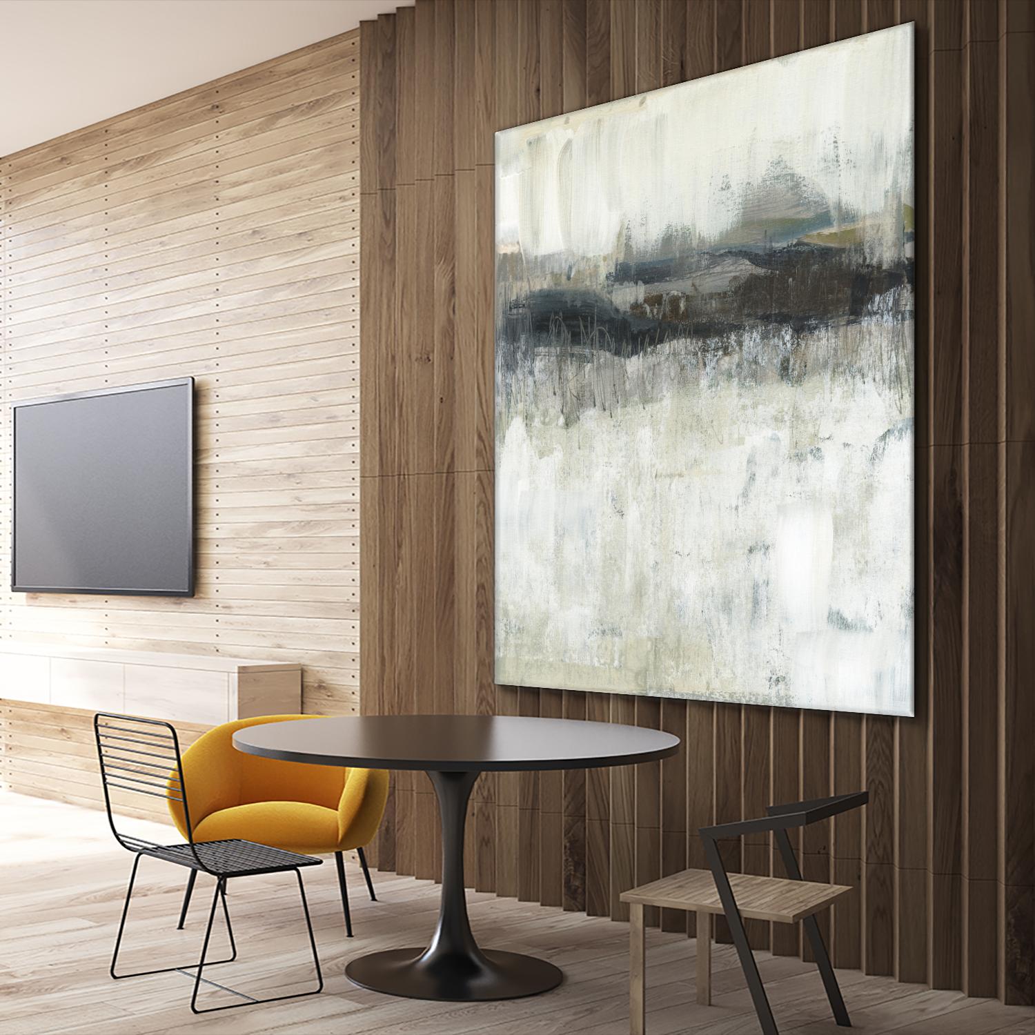 Neutral Horizon Line II by Jennifer Goldberger on GIANT ART - beige abstract abstract