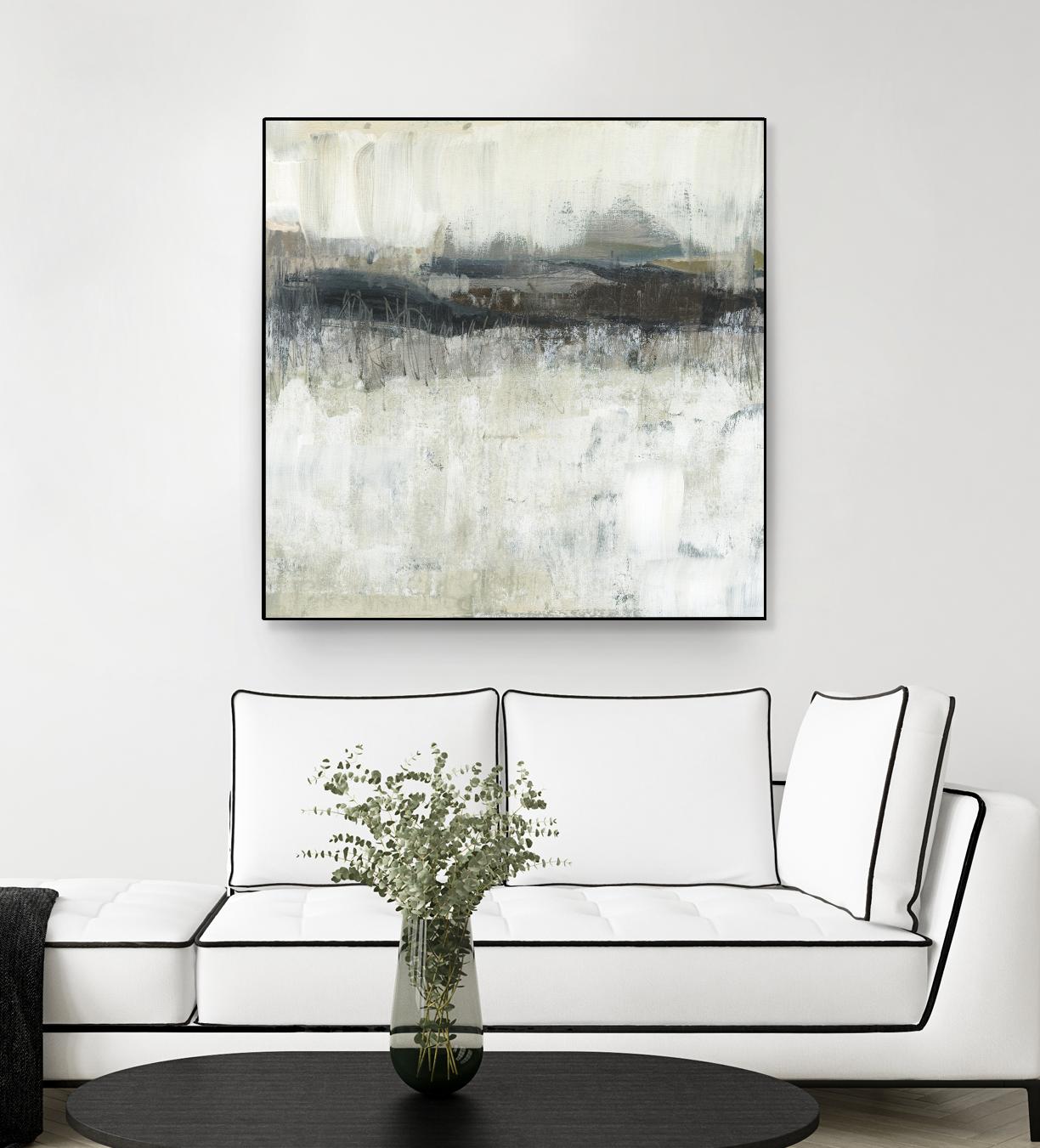 Neutral Horizon Line II by Jennifer Goldberger on GIANT ART - beige abstract abstract