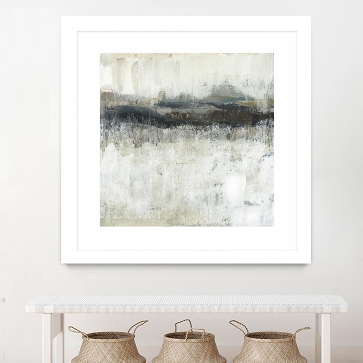 Neutral Horizon Line II by Jennifer Goldberger on GIANT ART - beige abstract abstract