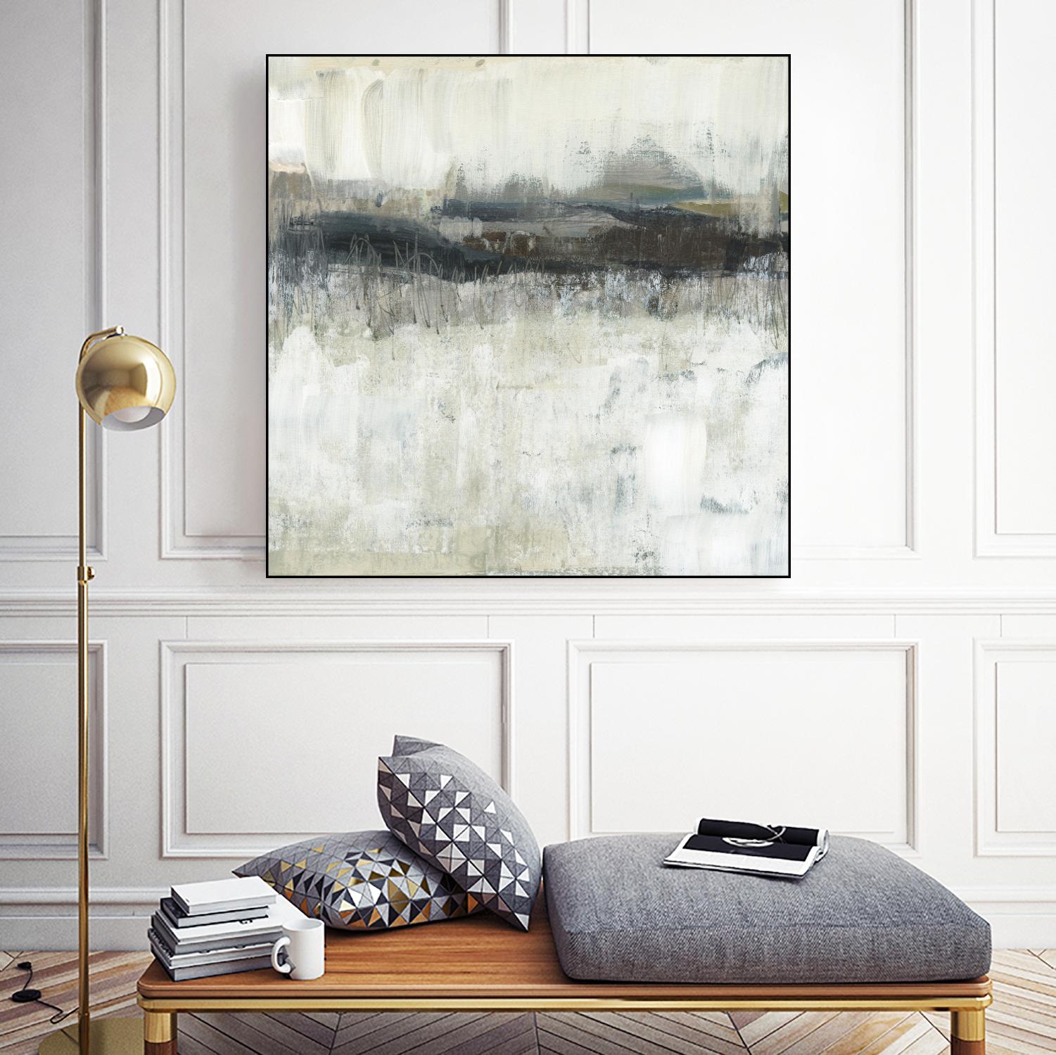 Neutral Horizon Line II by Jennifer Goldberger on GIANT ART - beige abstract abstract