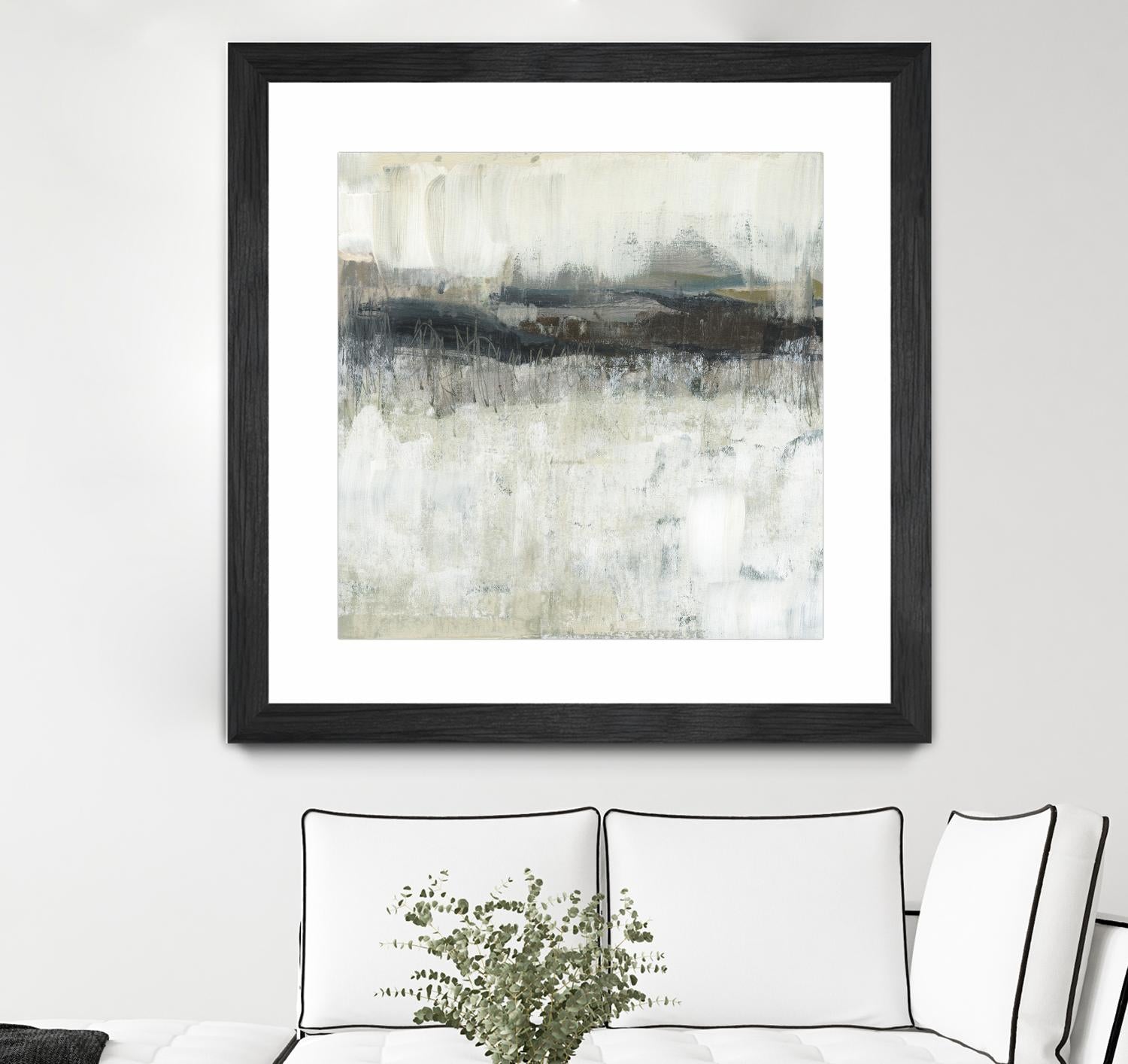 Neutral Horizon Line II by Jennifer Goldberger on GIANT ART - beige abstract abstract