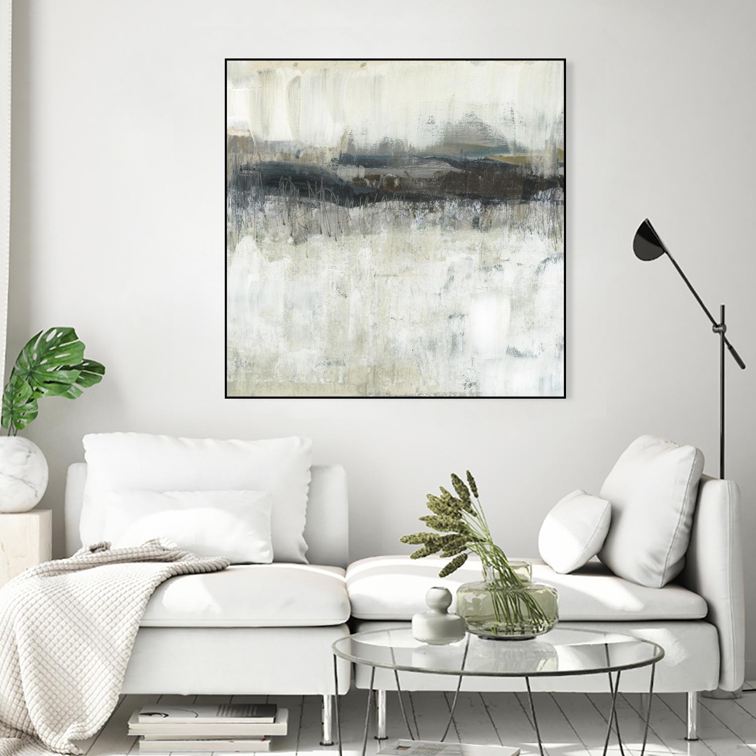 Neutral Horizon Line II by Jennifer Goldberger on GIANT ART - beige abstract abstract