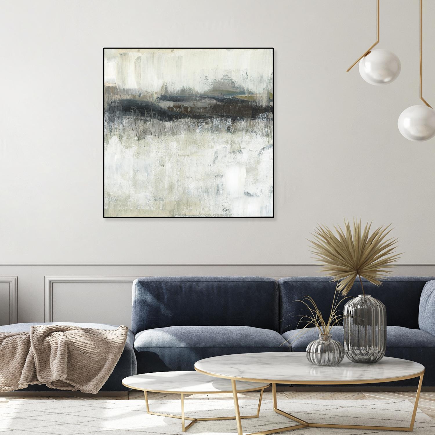Neutral Horizon Line II by Jennifer Goldberger on GIANT ART - beige abstract abstract