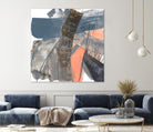 Neutrals & Coral II by Jennifer Goldberger on GIANT ART - grey  abstract abstract