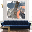 Neutrals & Coral II by Jennifer Goldberger on GIANT ART - grey  abstract abstract