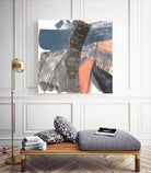 Neutrals & Coral II by Jennifer Goldberger on GIANT ART - grey  abstract abstract