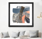 Neutrals & Coral II by Jennifer Goldberger on GIANT ART - grey  abstract abstract