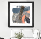 Neutrals & Coral II by Jennifer Goldberger on GIANT ART - grey  abstract abstract