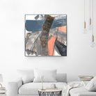 Neutrals & Coral II by Jennifer Goldberger on GIANT ART - grey  abstract abstract