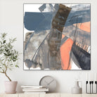 Neutrals & Coral II by Jennifer Goldberger on GIANT ART - grey  abstract abstract