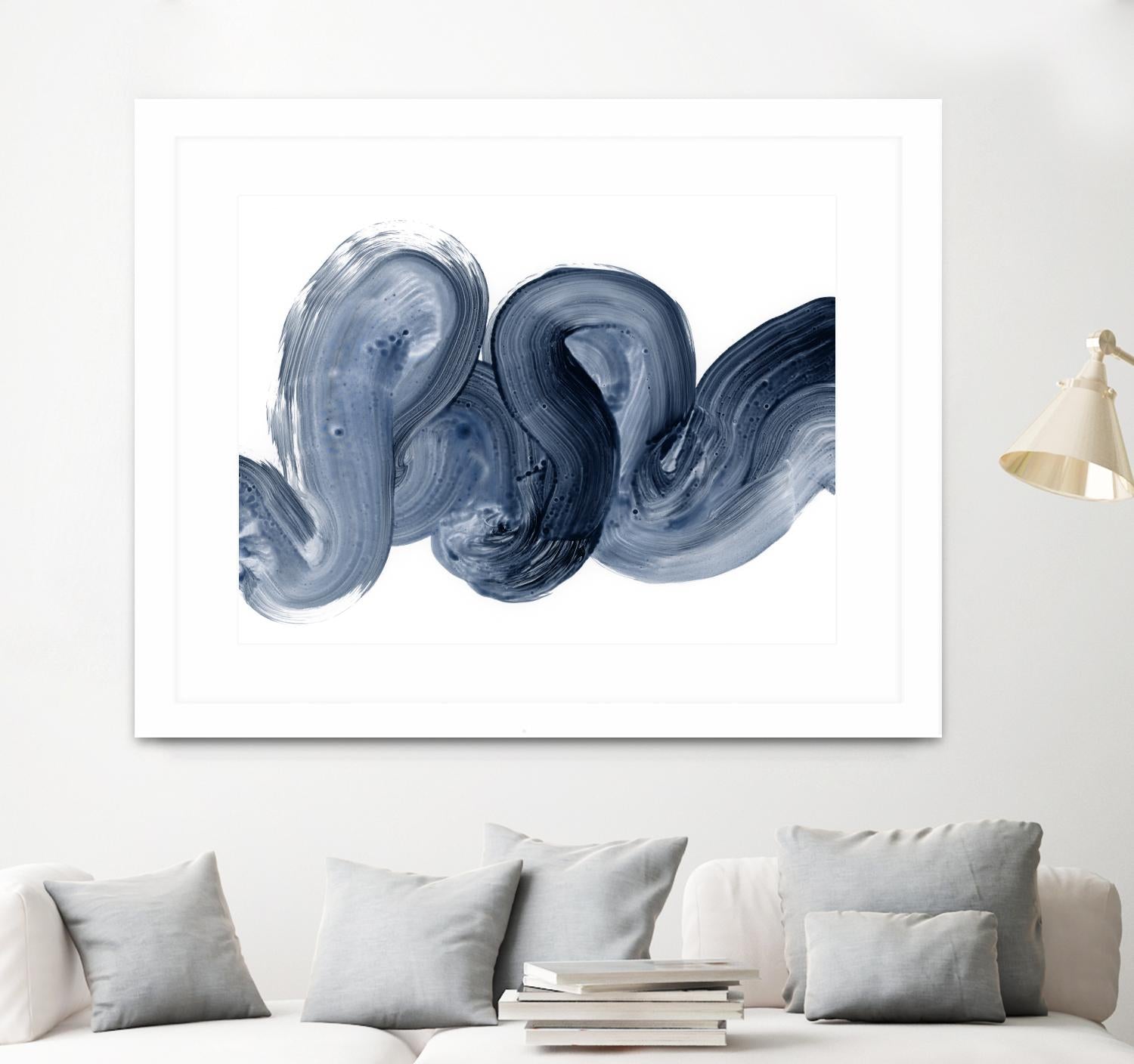 Offshore I by Victoria Barnes on GIANT ART - blue abstract abstract