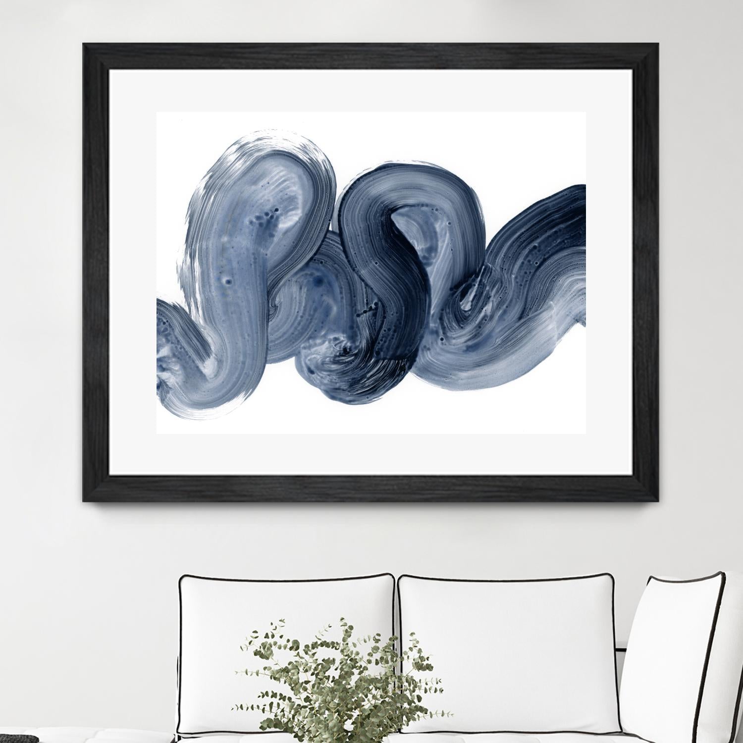Offshore I by Victoria Barnes on GIANT ART - blue abstract abstract