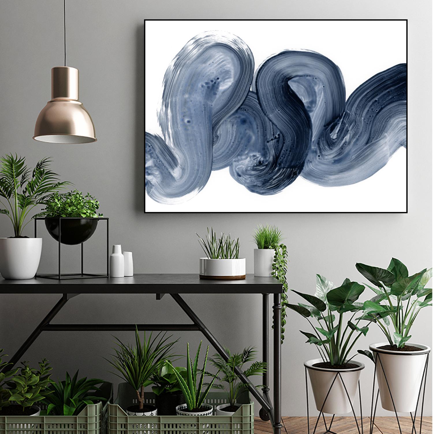 Offshore I by Victoria Barnes on GIANT ART - blue abstract abstract