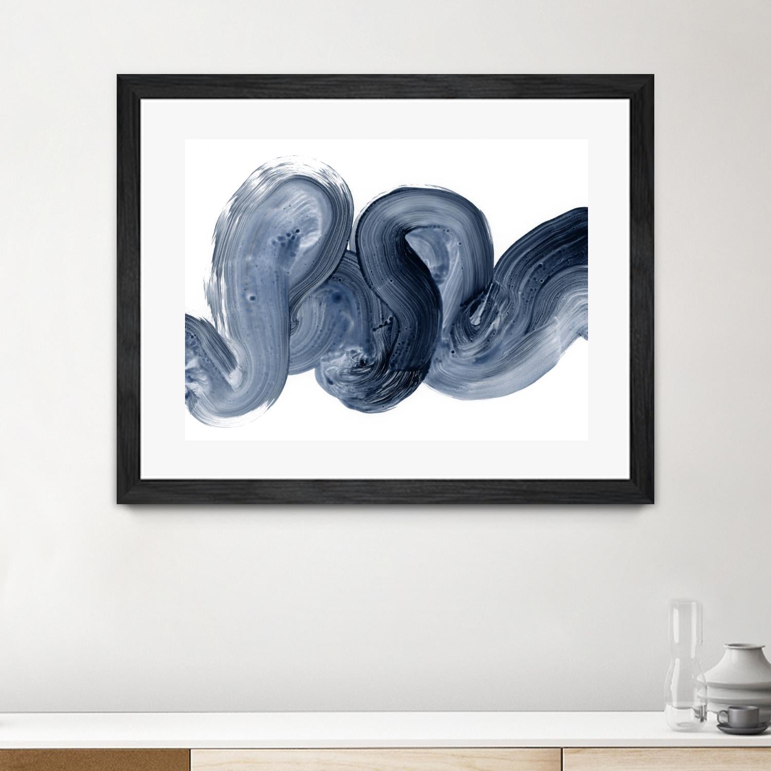 Offshore I by Victoria Barnes on GIANT ART - blue abstract abstract