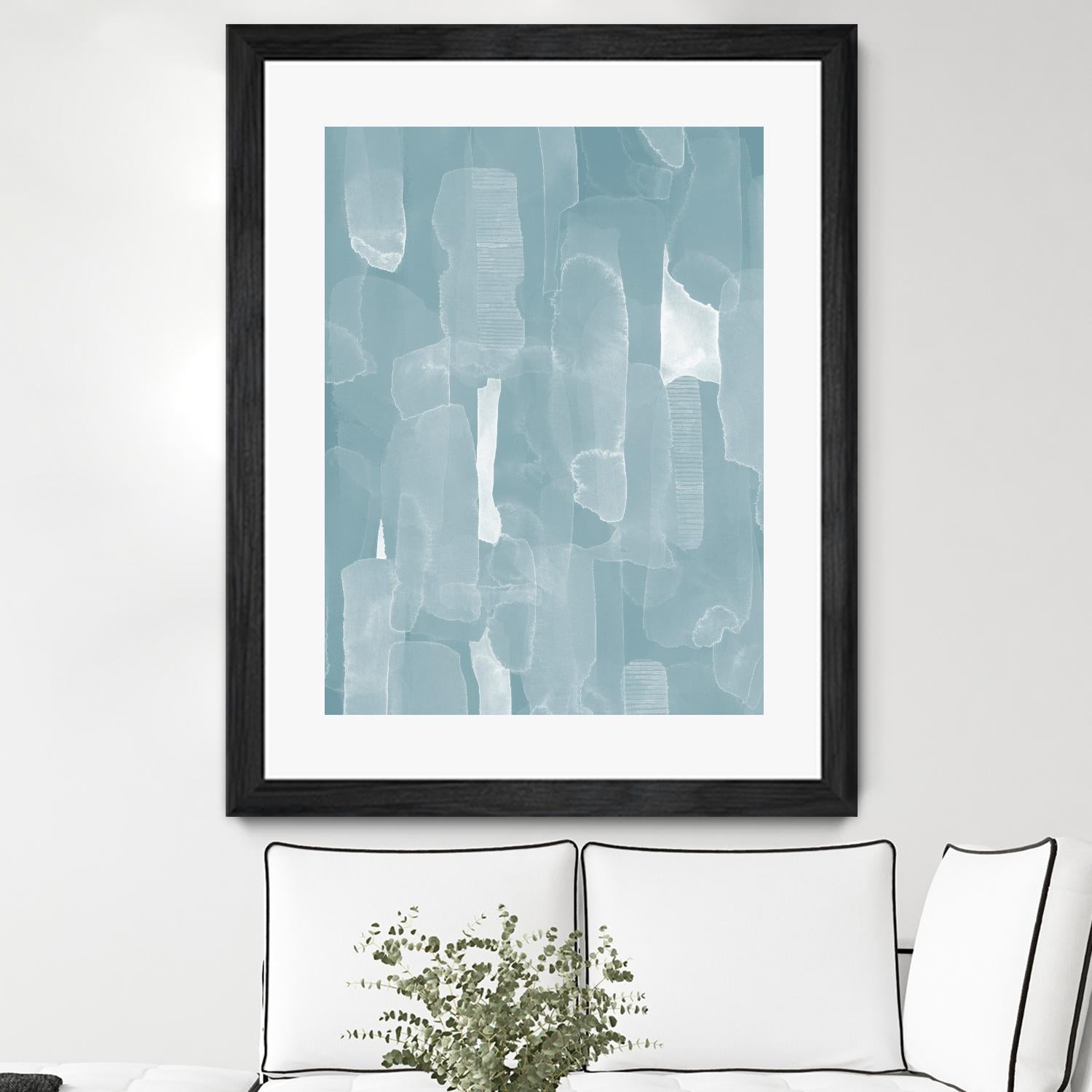 Smoke Stack I by Grace Popp on GIANT ART - blue abstract abstract