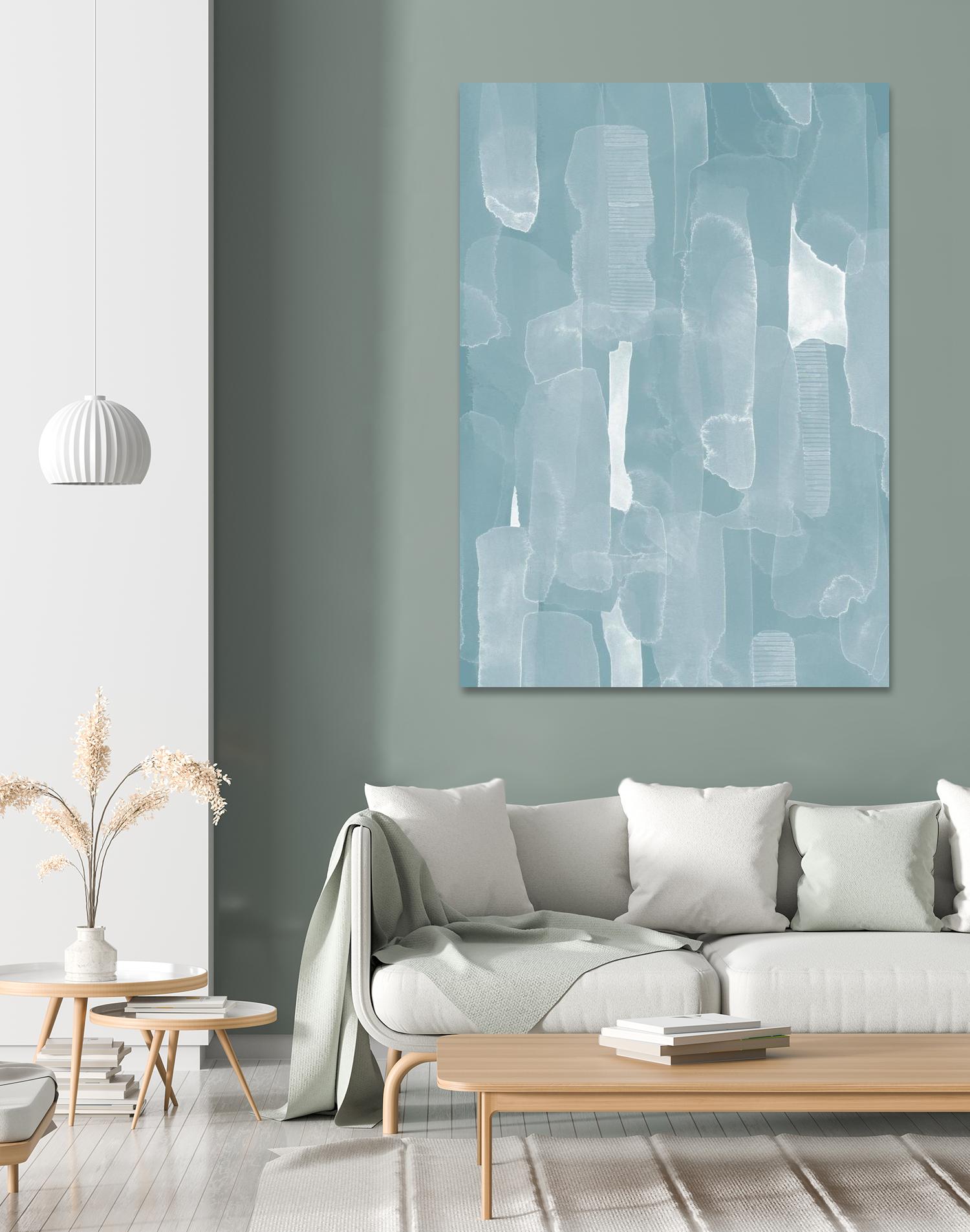 Smoke Stack I by Grace Popp on GIANT ART - blue abstract abstract