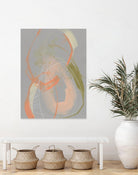 Pastel Loops I by Jennifer Goldberger on GIANT ART - orange abstract abstract