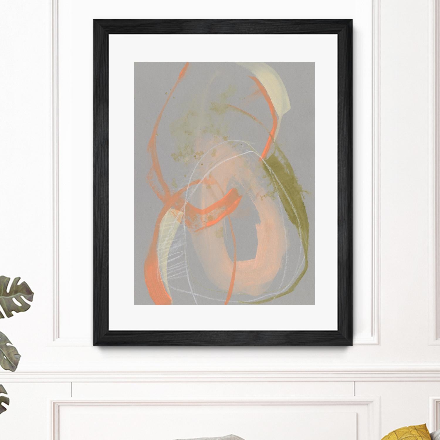 Pastel Loops I by Jennifer Goldberger on GIANT ART - orange abstract abstract