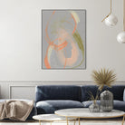 Pastel Loops I by Jennifer Goldberger on GIANT ART - orange abstract abstract