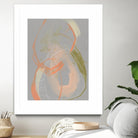 Pastel Loops I by Jennifer Goldberger on GIANT ART - orange abstract abstract