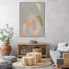 Pastel Loops I by Jennifer Goldberger on GIANT ART - orange abstract abstract
