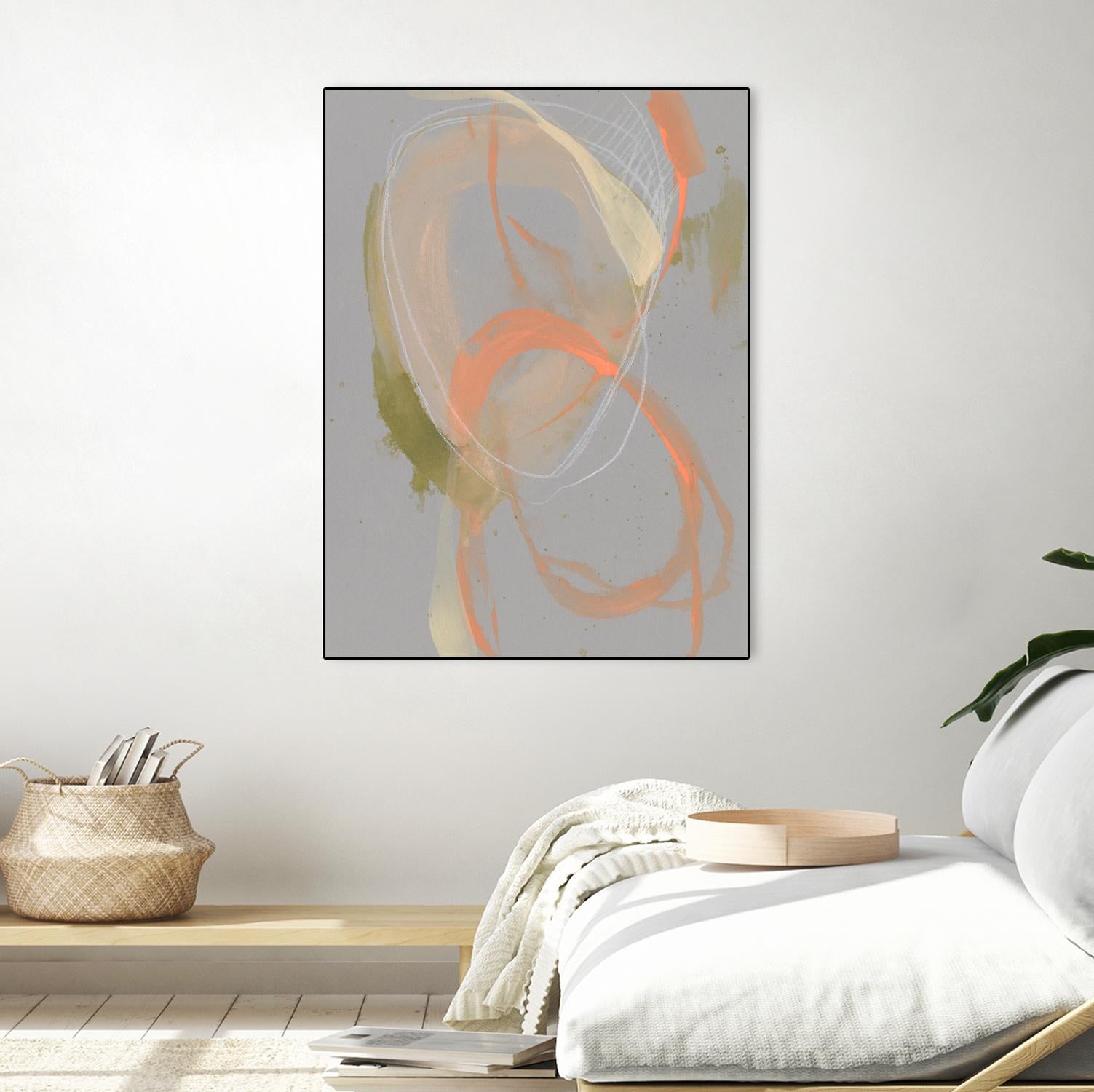 Pastel Loops II by Jennifer Goldberger on GIANT ART - beige abstract abstract