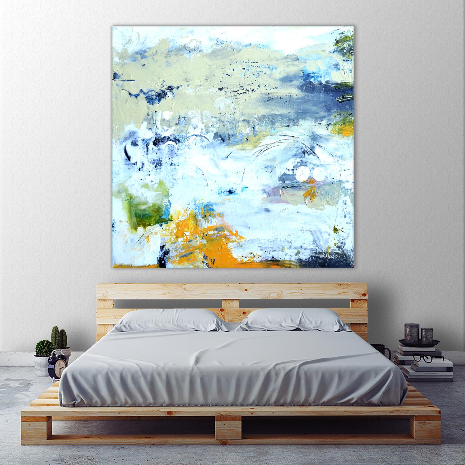 Abstract Beach by Karen Fields on GIANT ART - green abstract abstract