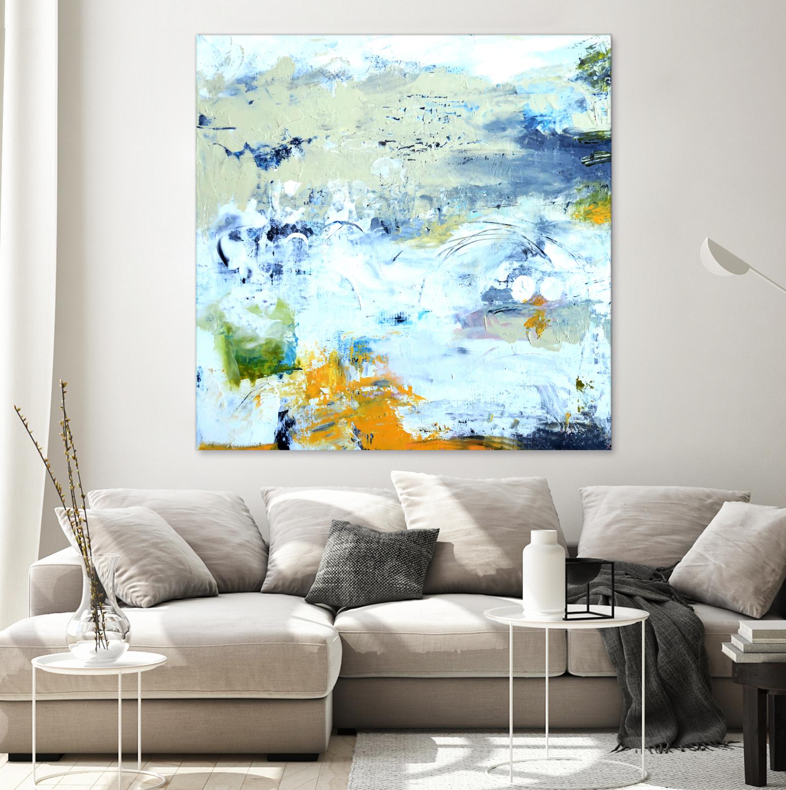 Abstract Beach by Karen Fields on GIANT ART - green abstract abstract