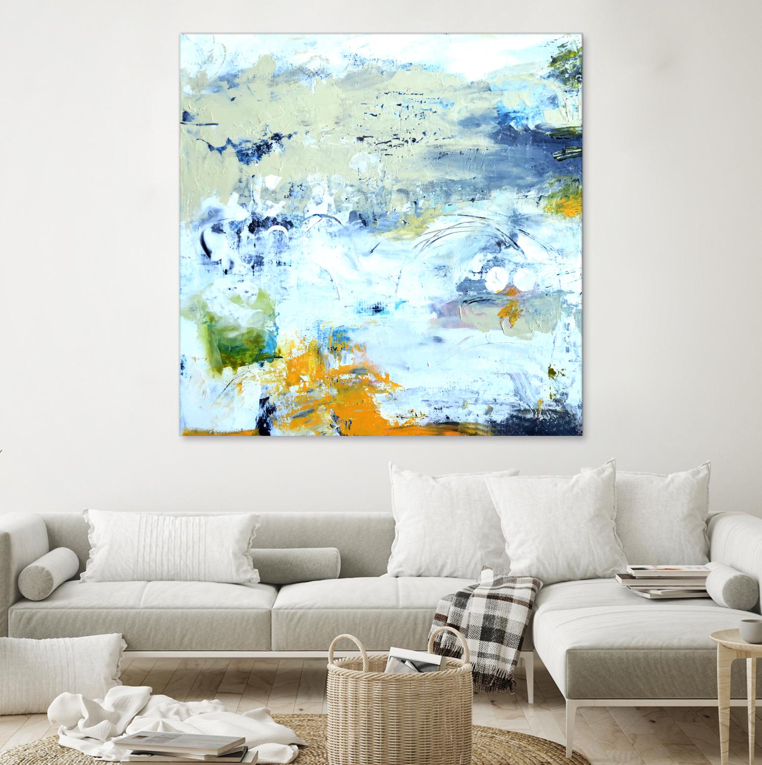 Abstract Beach by Karen Fields on GIANT ART - green abstract abstract