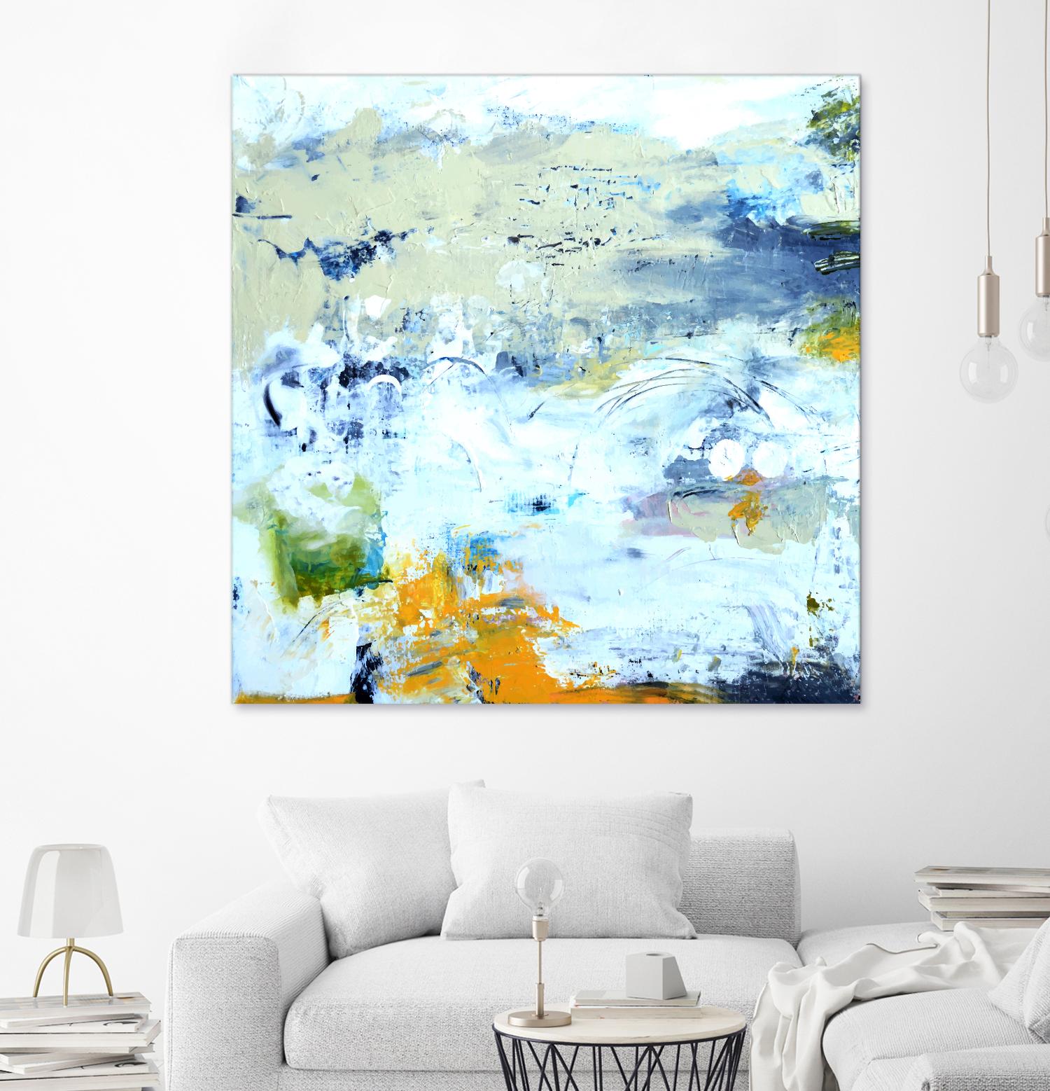 Abstract Beach by Karen Fields on GIANT ART - green abstract abstract