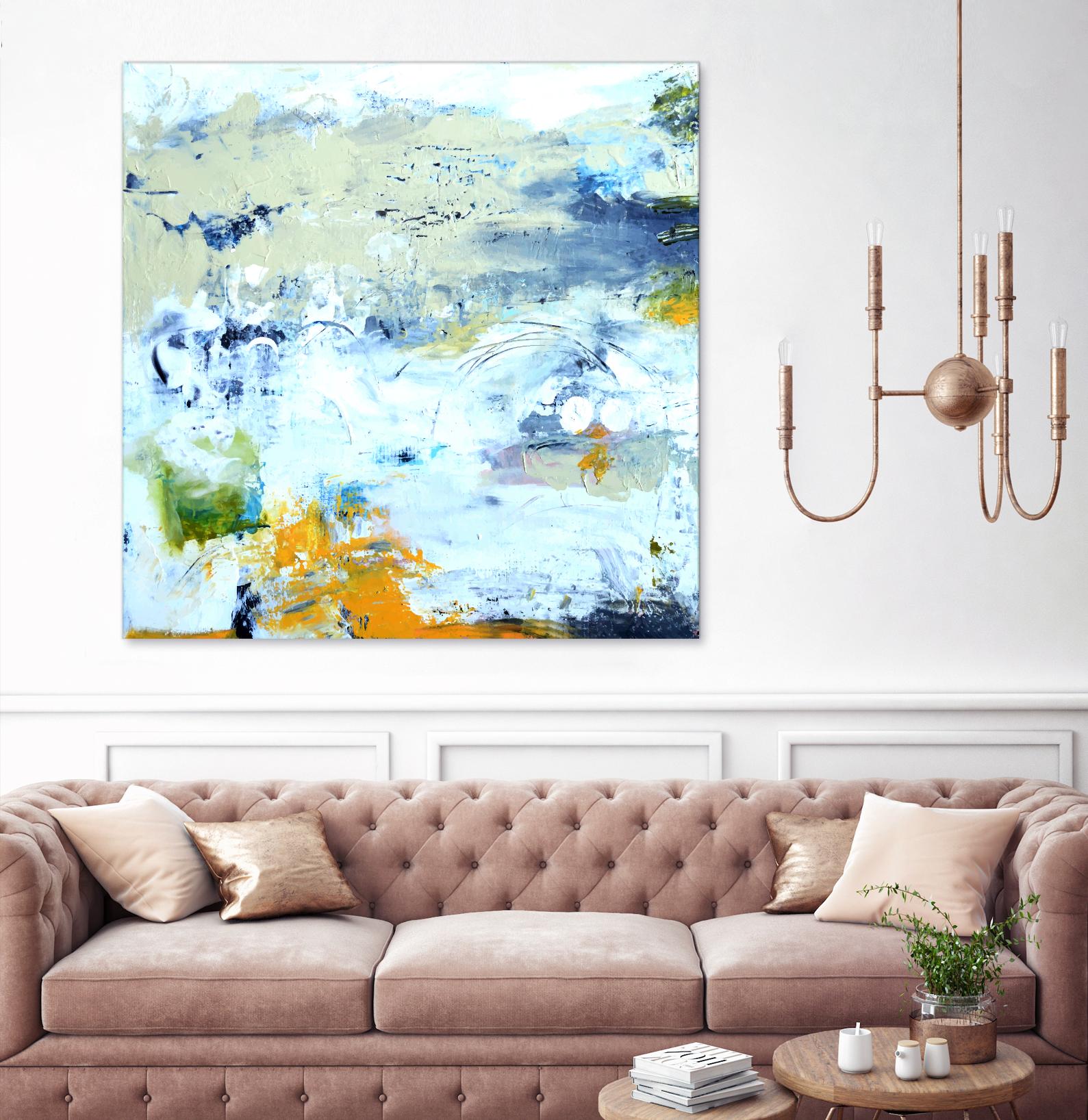 Abstract Beach by Karen Fields on GIANT ART - green abstract abstract