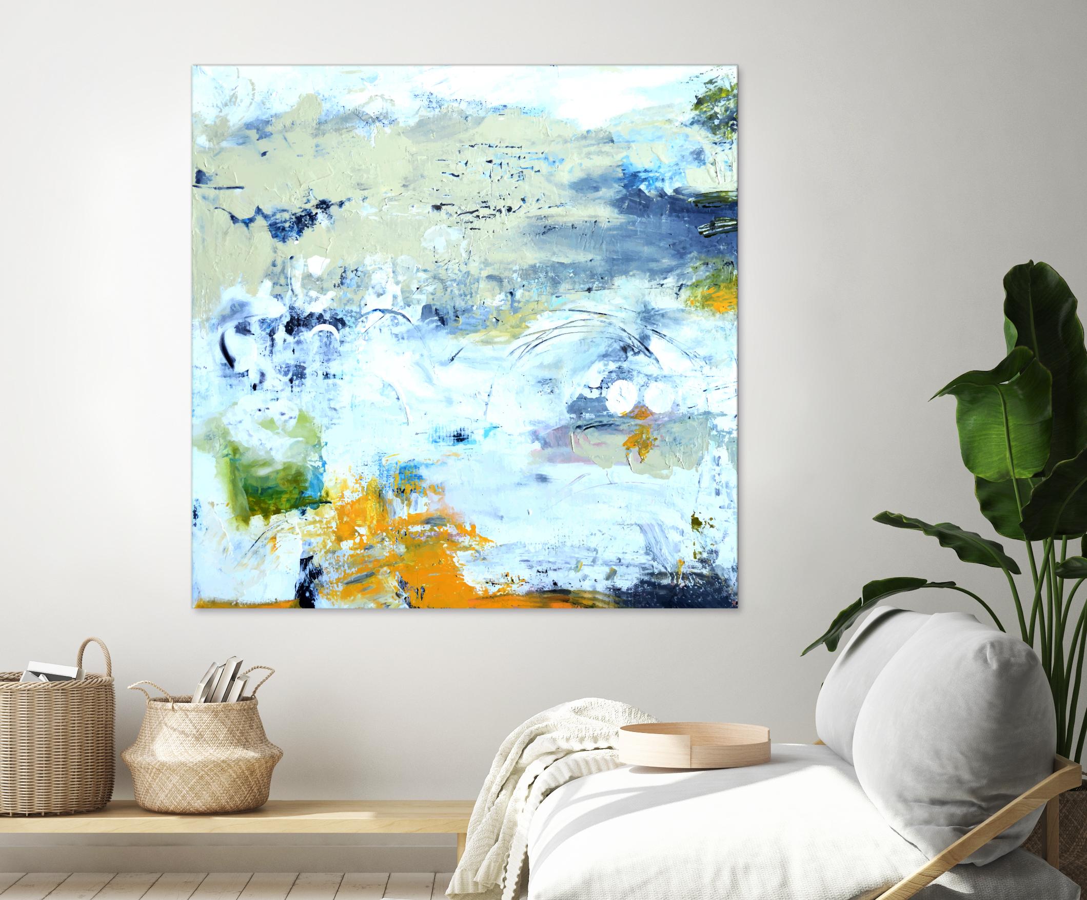 Abstract Beach by Karen Fields on GIANT ART - green abstract abstract