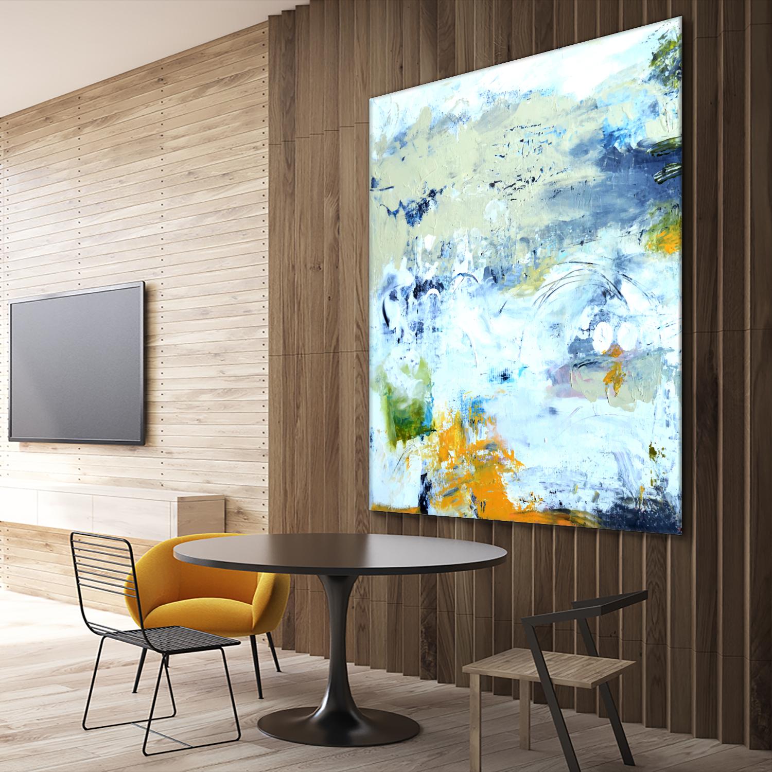 Abstract Beach by Karen Fields on GIANT ART - green abstract abstract