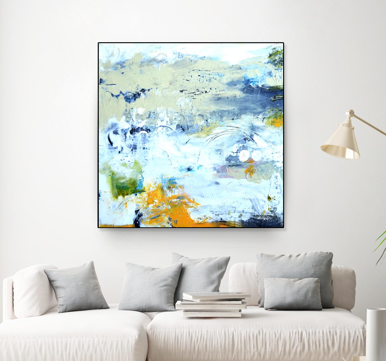 Abstract Beach by Karen Fields on GIANT ART - green abstract abstract