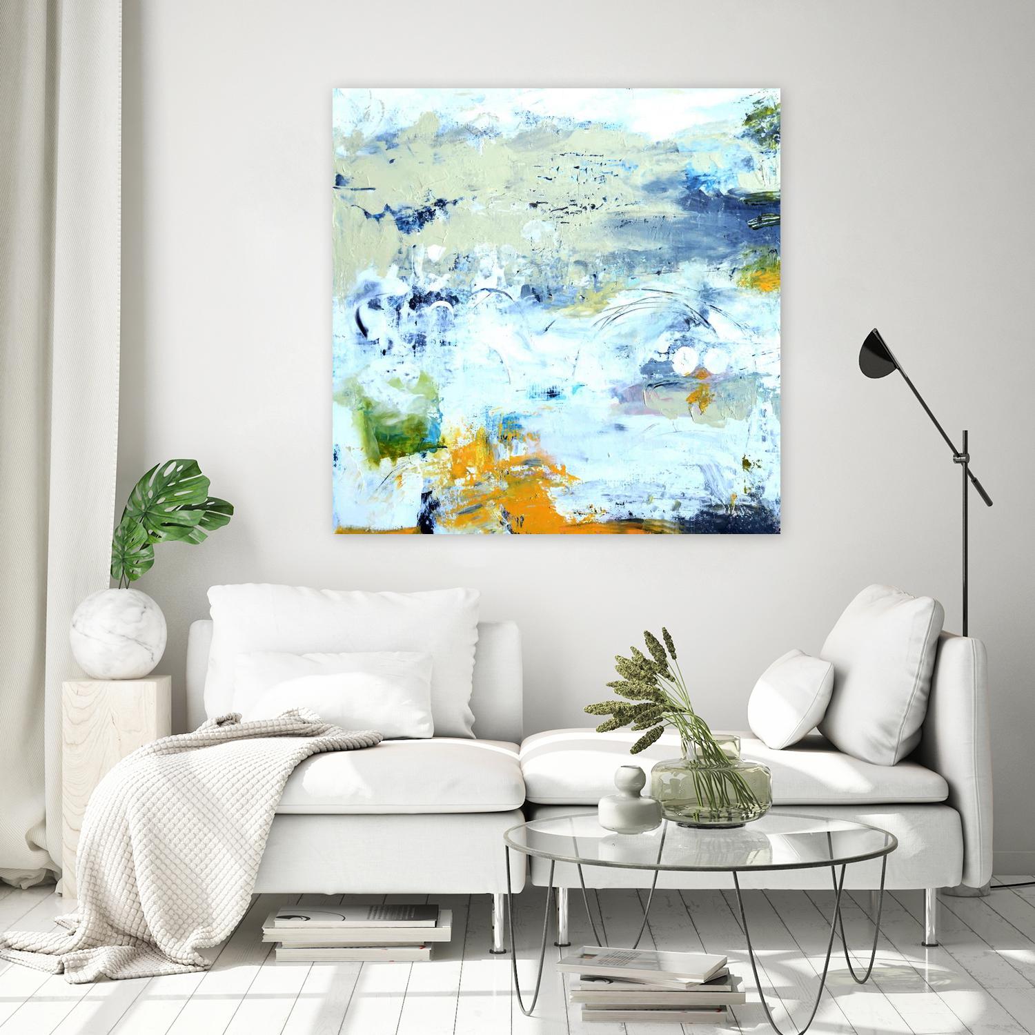 Abstract Beach by Karen Fields on GIANT ART - green abstract abstract