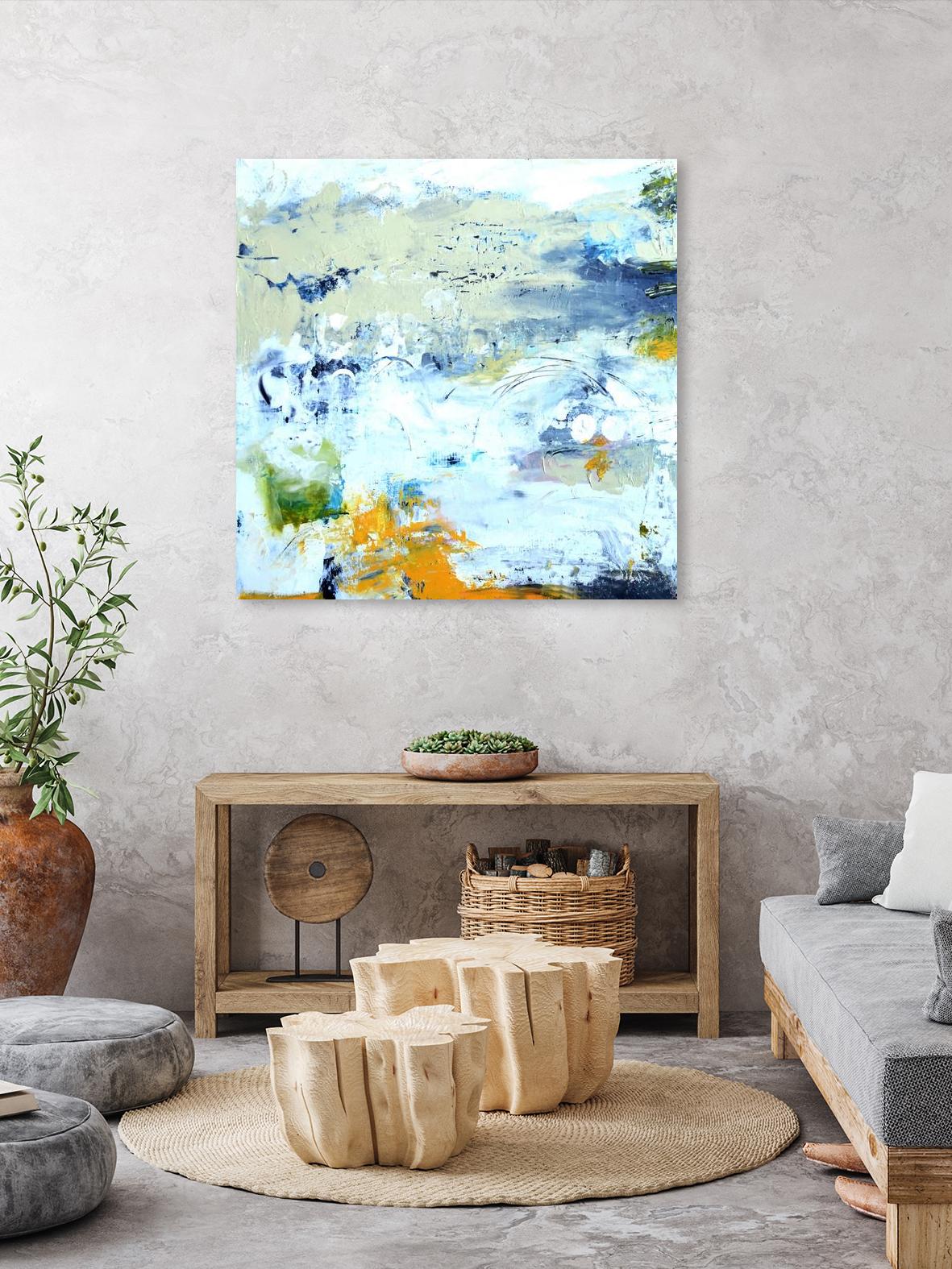 Abstract Beach by Karen Fields on GIANT ART - green abstract abstract