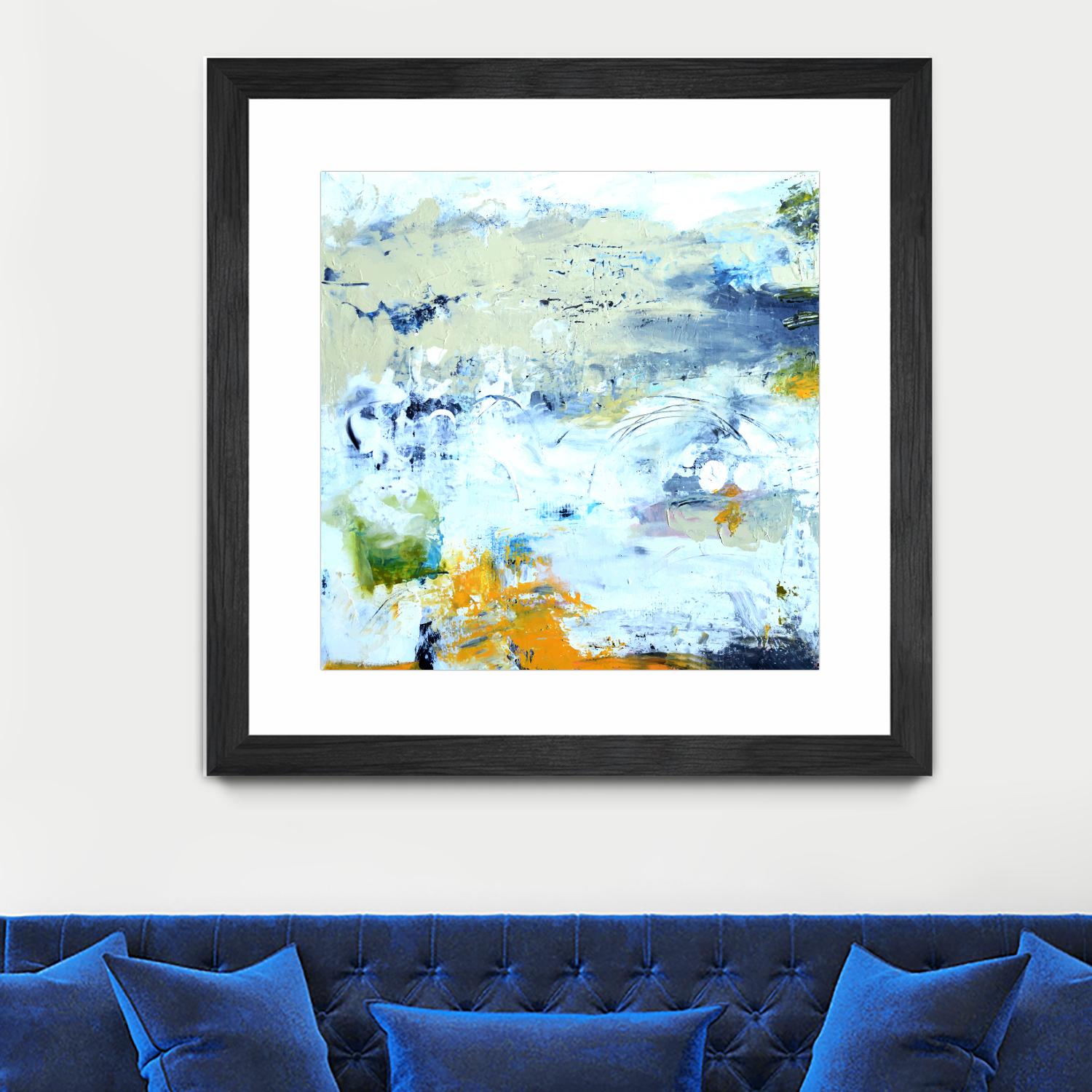 Abstract Beach by Karen Fields on GIANT ART - green abstract abstract