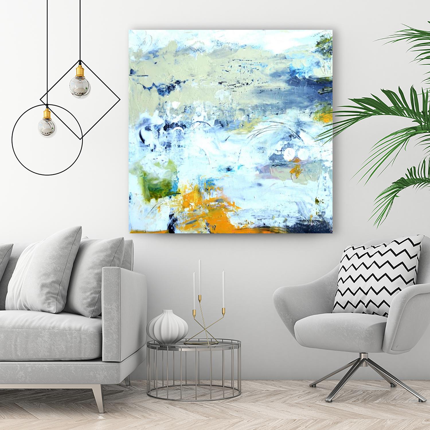 Abstract Beach by Karen Fields on GIANT ART - green abstract abstract