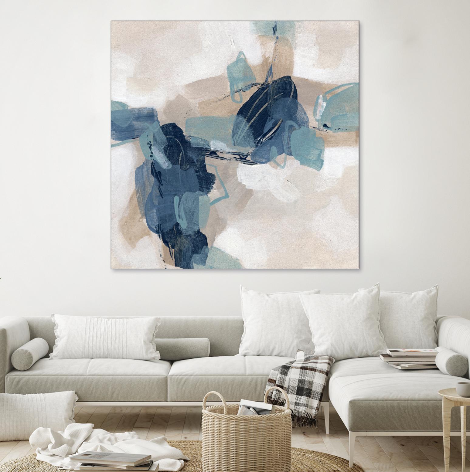Blues Chorus I by June Vess on GIANT ART - beige abstract abstract