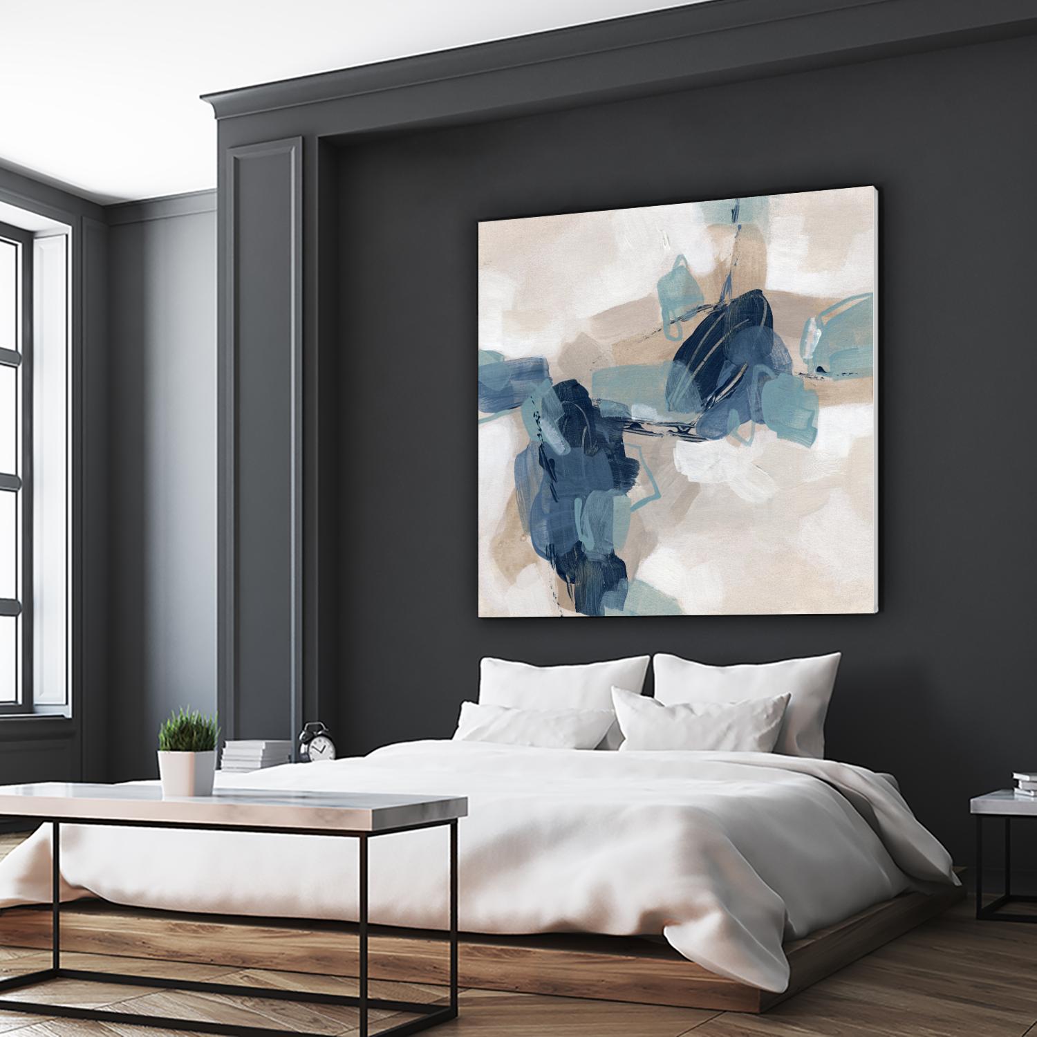 Blues Chorus I by June Vess on GIANT ART - beige abstract abstract