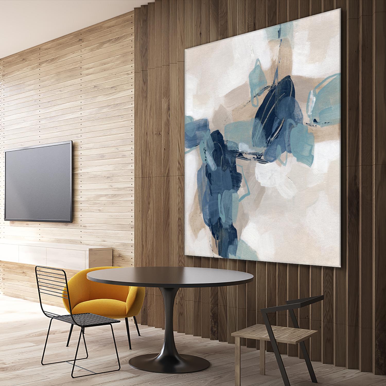 Blues Chorus I by June Vess on GIANT ART - beige abstract abstract