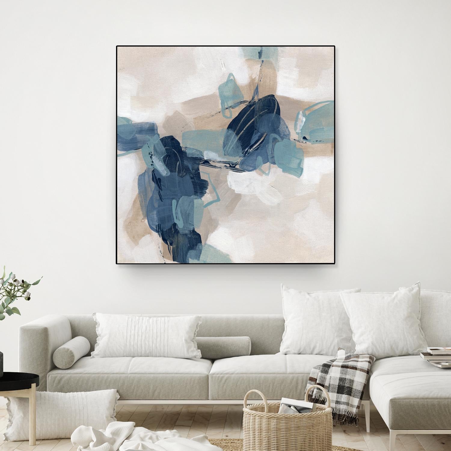 Blues Chorus I by June Vess on GIANT ART - beige abstract abstract