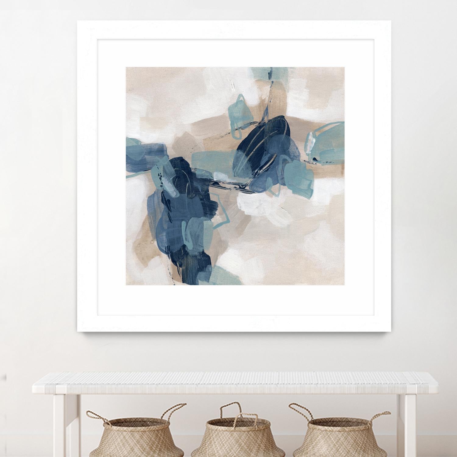 Blues Chorus I by June Vess on GIANT ART - beige abstract abstract